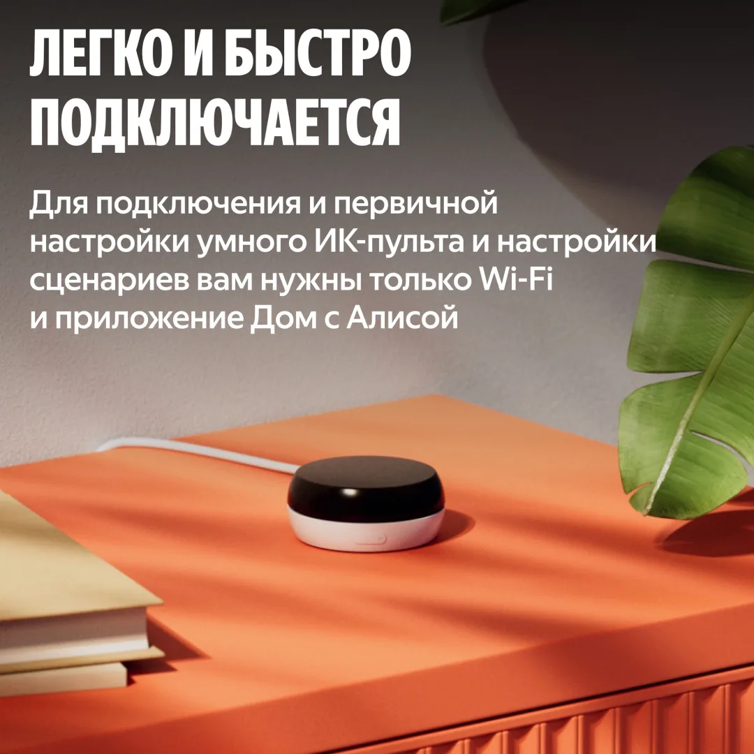 Умный пульт с датчиком температуры и влажности Yandex YNDX-00571 Черный