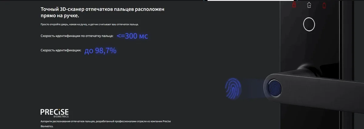 Умный дверной замок Aqara N100 ZigBee ZNMS16LM-Black