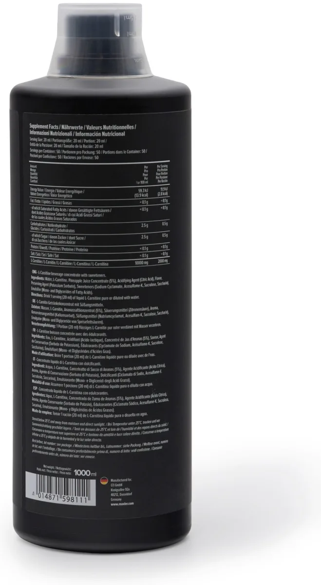 Аминокислота Maxler L-Carnitine 2000 Pineapple 1000мл (8111)