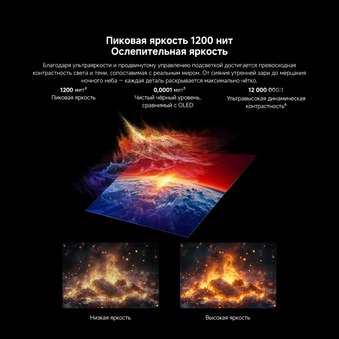 Телевизор Xiaomi TV S Mini LED 85 2026 L85MC-SRU 216 см Черный
