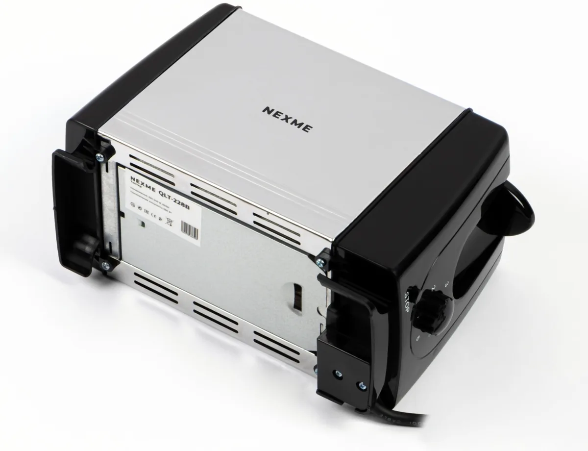 Тостер NEXME QLT-228B стальной