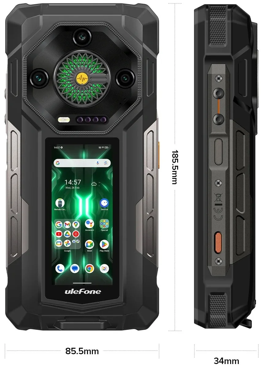 Смартфон Ulefone Armor 33 Pro 16 ГБ/512 ГБ черный