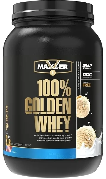 Протеин Maxler 100% Golden Whey Vanilla Ice Cream 900г (4577)