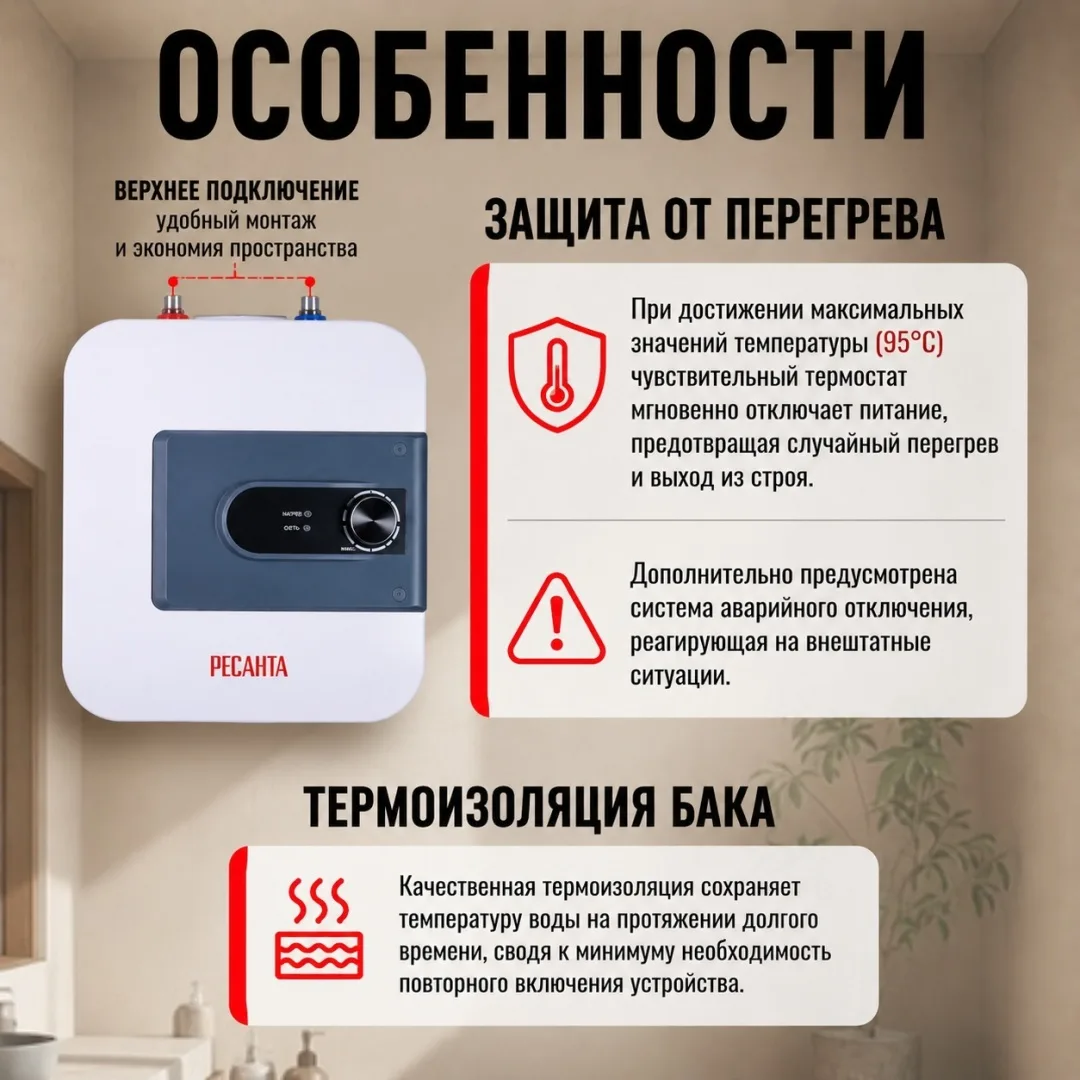 Водонагреватель Ресанта ВН-15В
