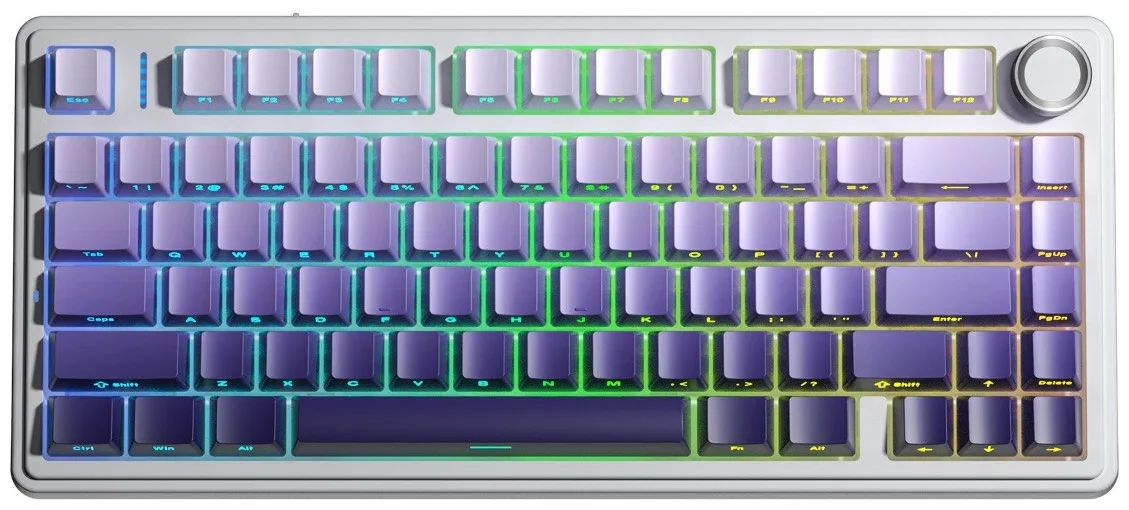 Клавиатура AULA F75 Blank Фиолетовый (0652)