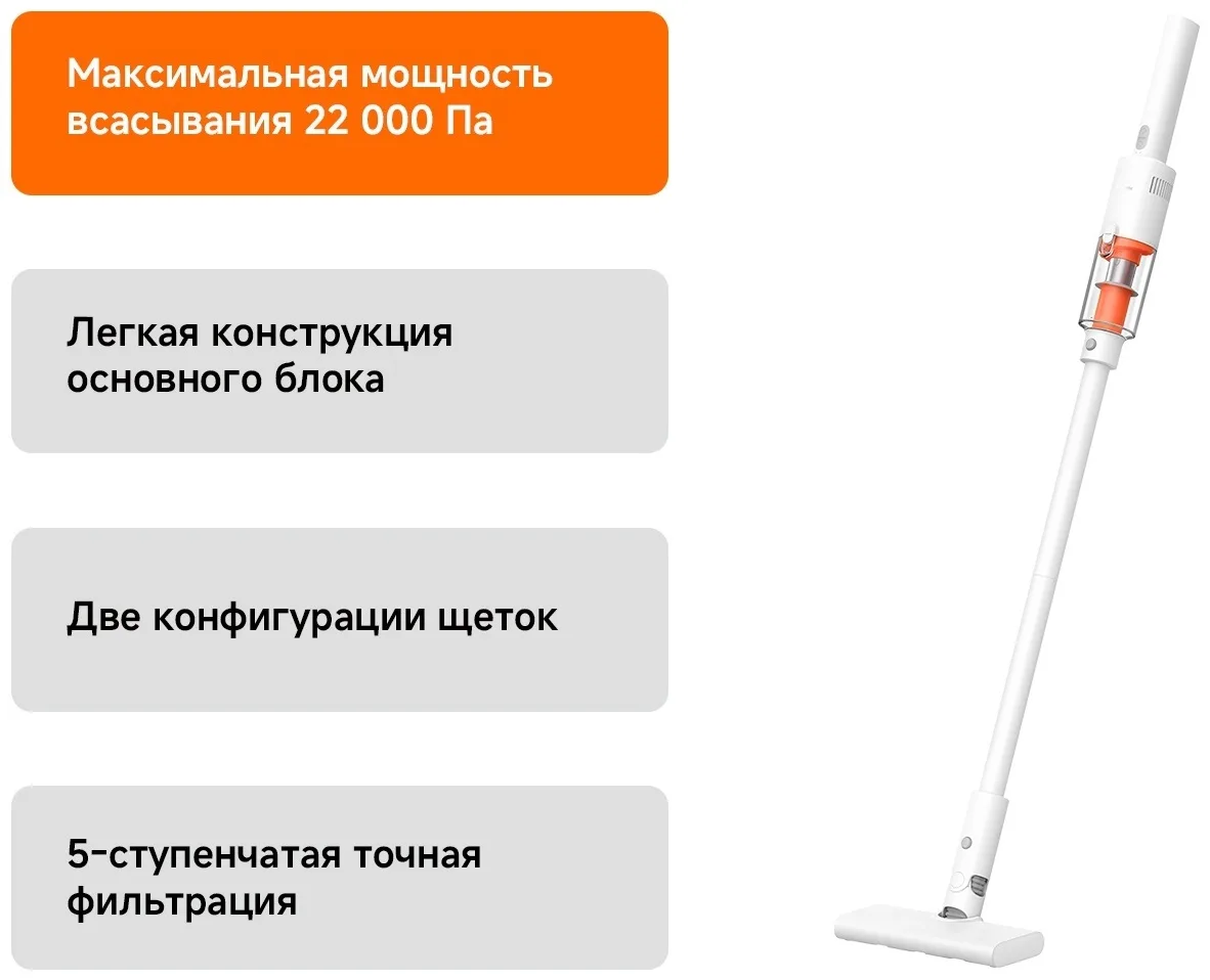 Беспроводной ручной пылесос Xiaomi P30 Белый