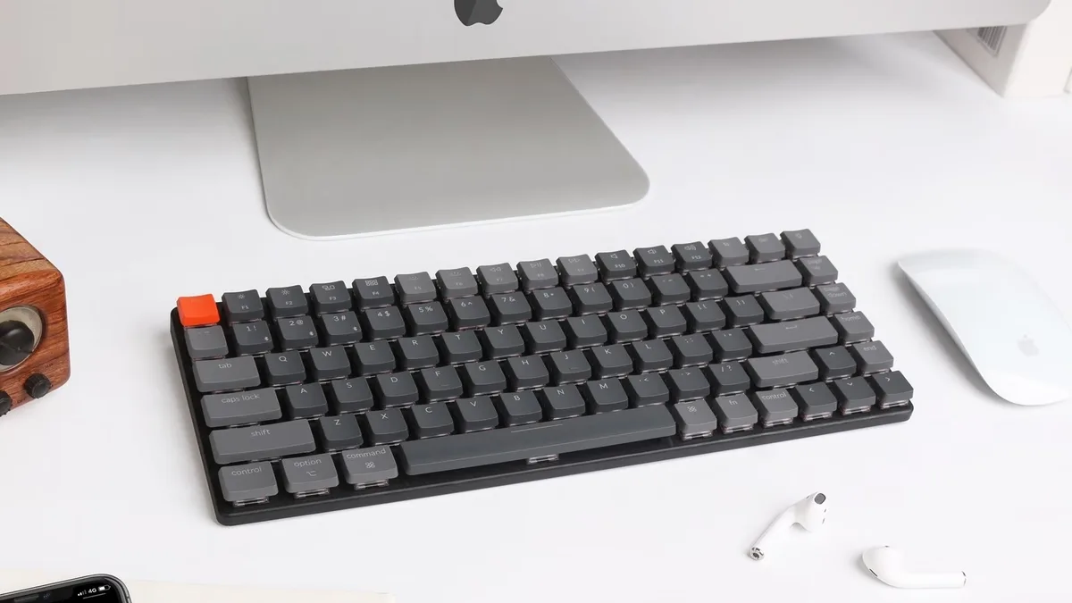 Клавиатура беспроводная Keychron K3 Keychron Gateron HotSwap Brown Switch серый (RU)