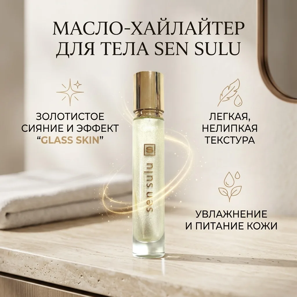 Масло-хайлайтер для тела Sen Sulu (3226)