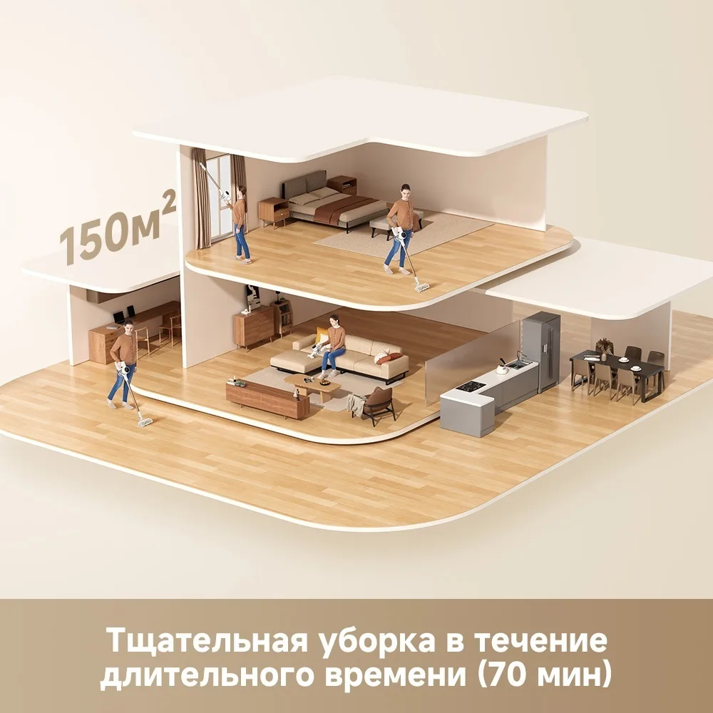 Беспроводной ручной пылесос Dreame R10S Белый