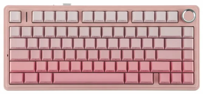 Клавиатура AULA F75 Blank Светло-розовый