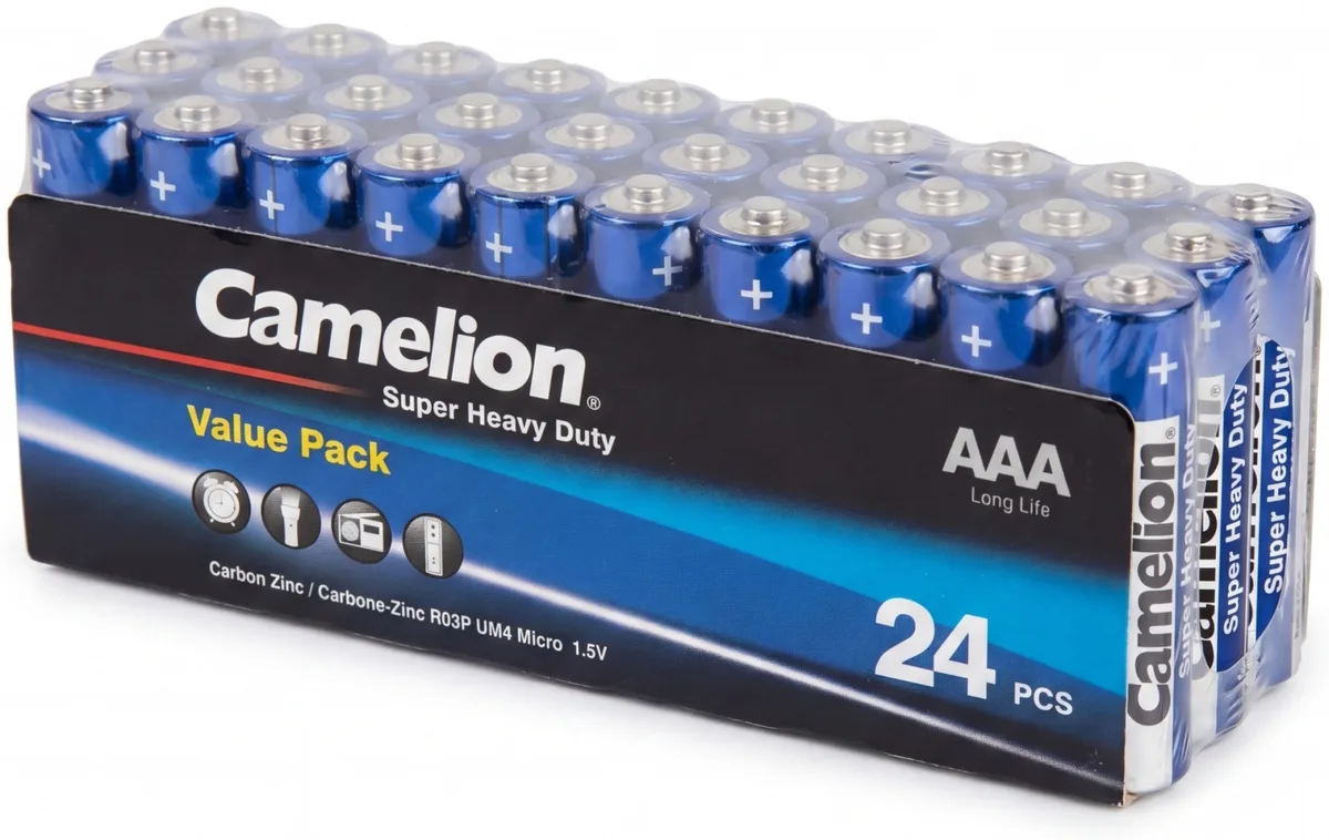Батарейка CAMELION Super Heavy Duty R03P-SP24B 24 шт. в плёнке