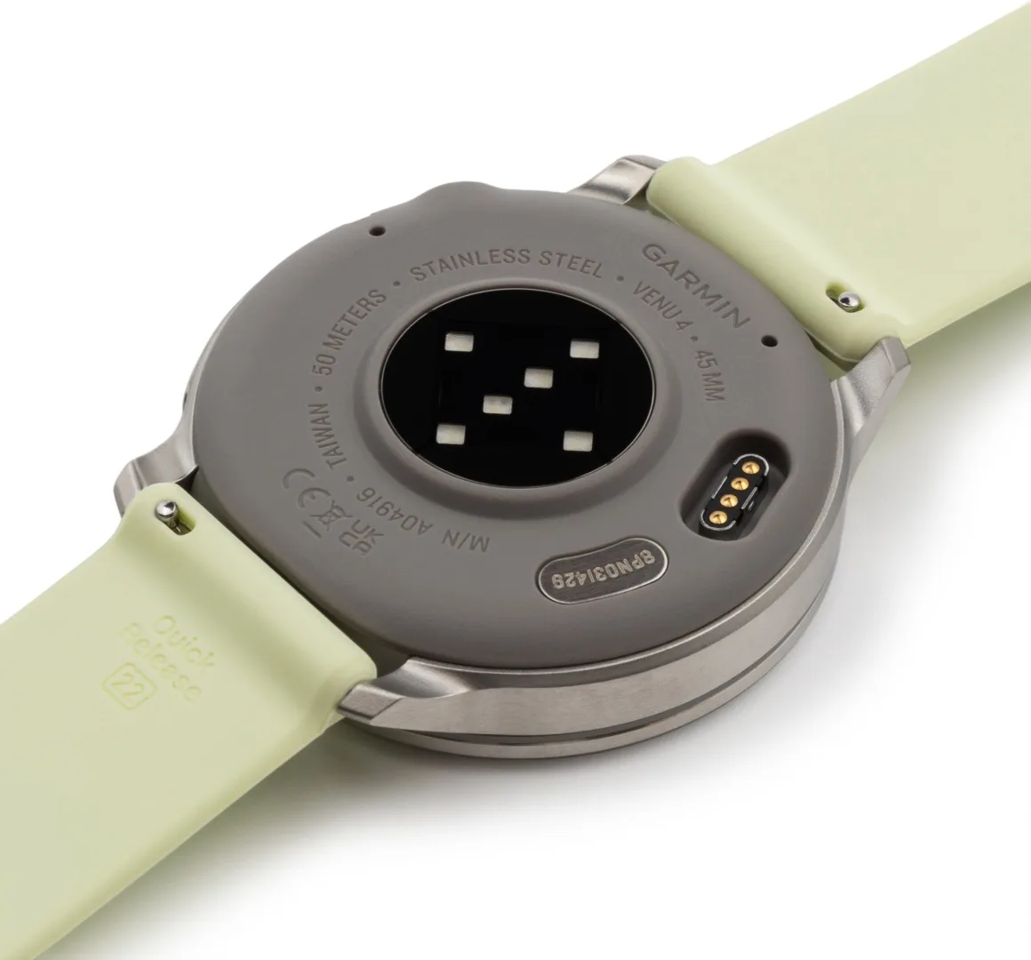 Смарт-часы Garmin Venu 4 45 мм серебристый-желтый (03014-02)