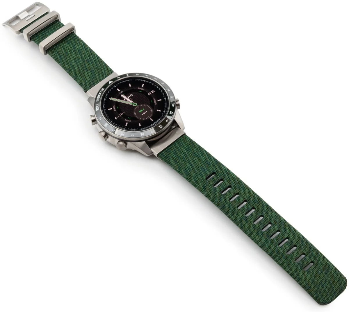 Смарт-часы Garmin MARQ Golfer Gen 2 серебристый-зеленый (02648-21)