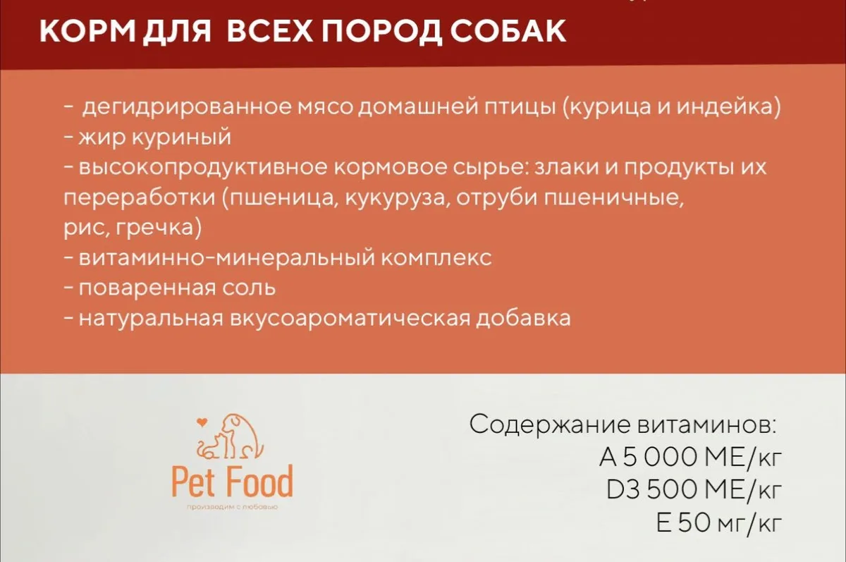 Корм Pet Food PIRATE 10кг