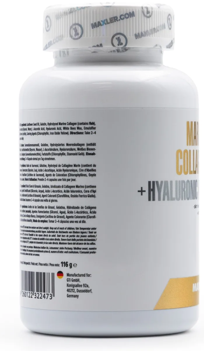 Витамин Maxler Marine Collagen + Hyaluronic Acid N/A 120 шт (2473)