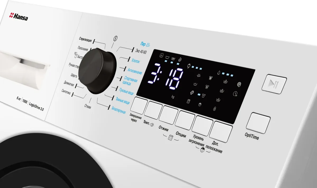 Стиральная машина Hansa WHN6100D3BSW Белый