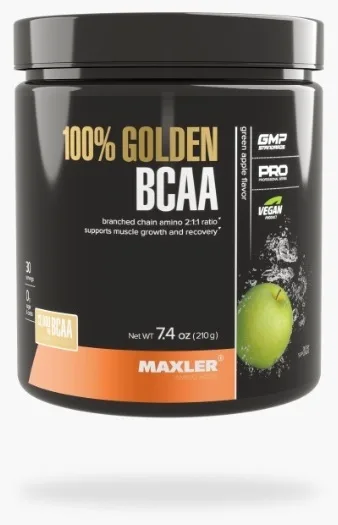 Аминокислота Maxler 100% Golden BCAA Green Apple 210г (0890)