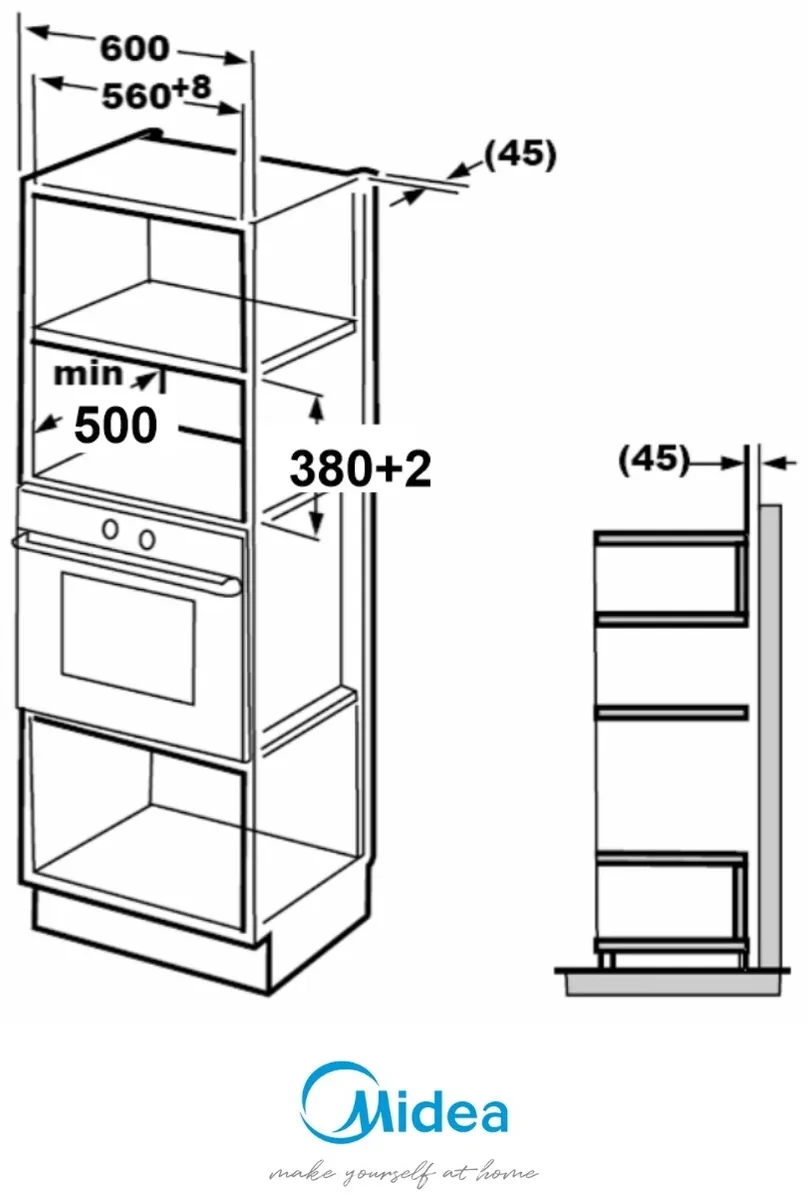 Микроволновая печь Midea AG925BV1-BL черный