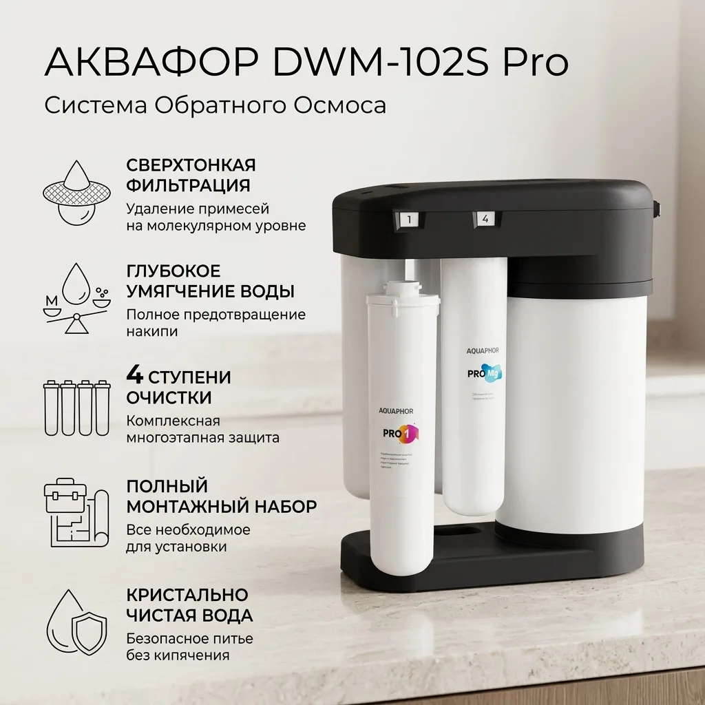 Автомат питьевой воды Аквафор DWM-102S Pro