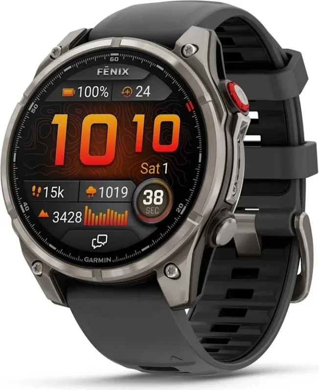 Смарт-часы Garmin Fenix 8 Pro 47 мм серебристый-серый (03198-11)
