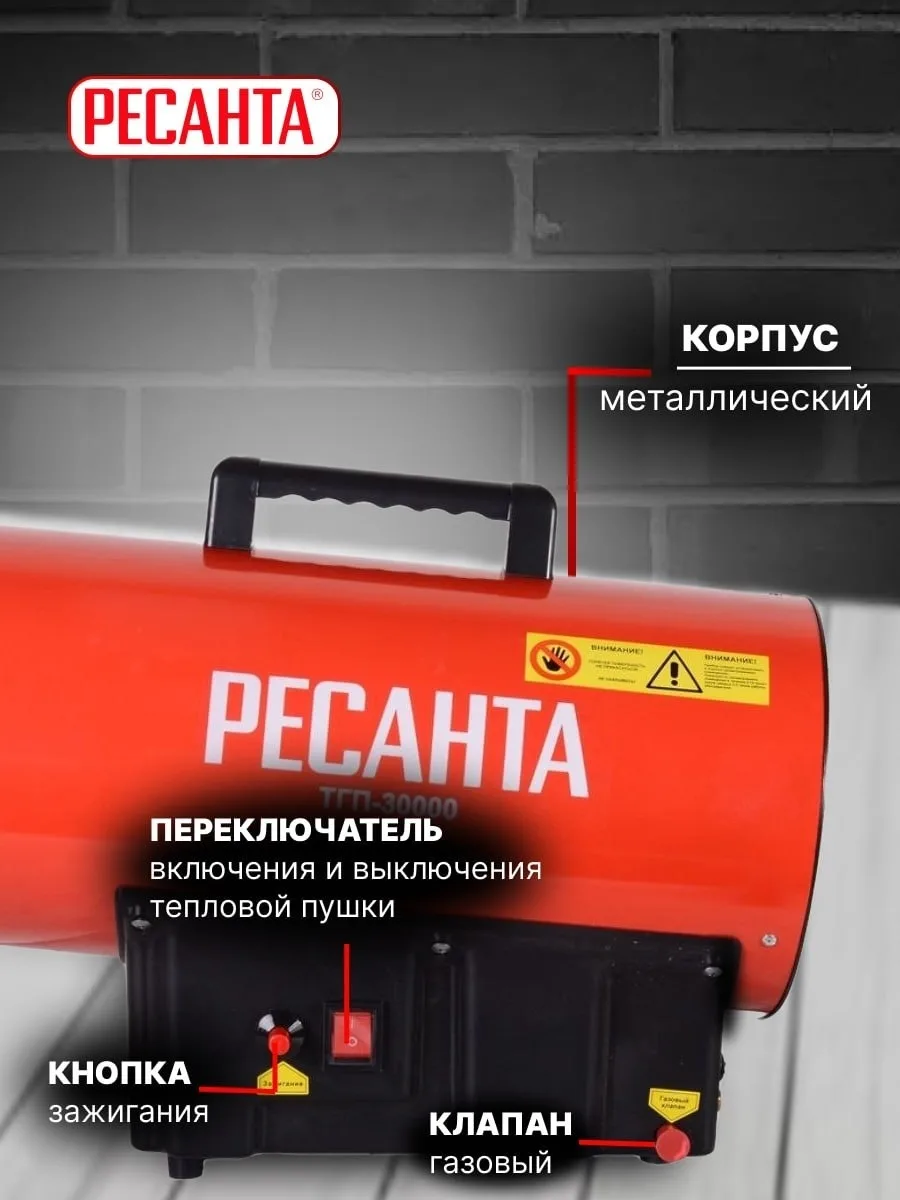 Тепловая газовая пушка Ресанта ТГП-30000