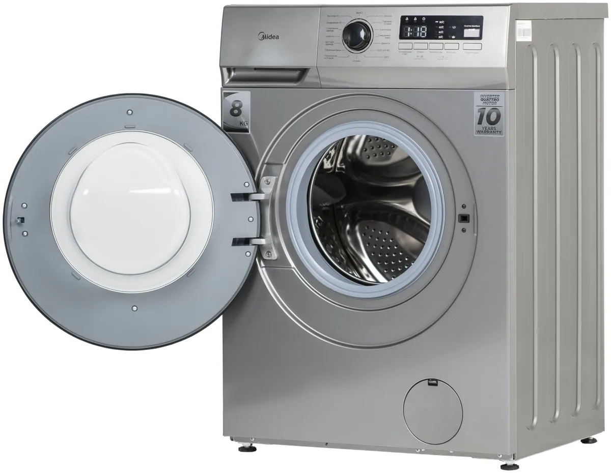 Стиральная машина Midea MFN03W80B/S-KZ серый