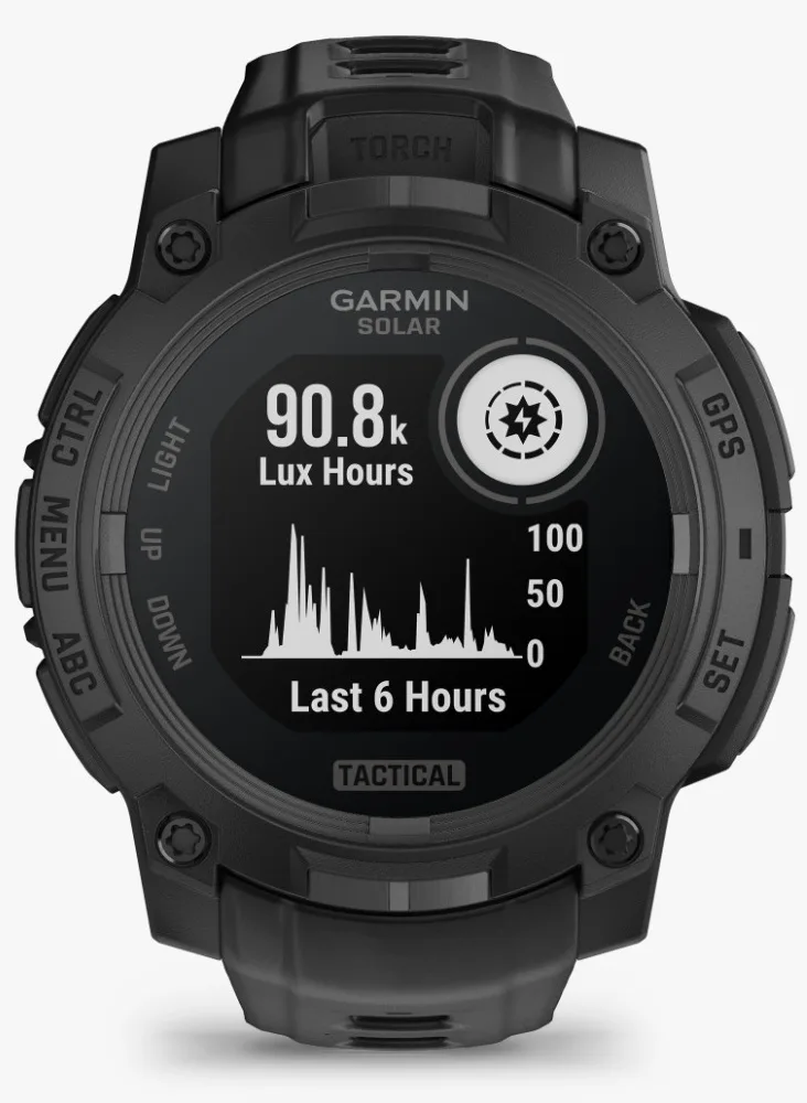 Смарт-часы Garmin Instinct 3 Solar Tactical 45 мм черный (02934-50)