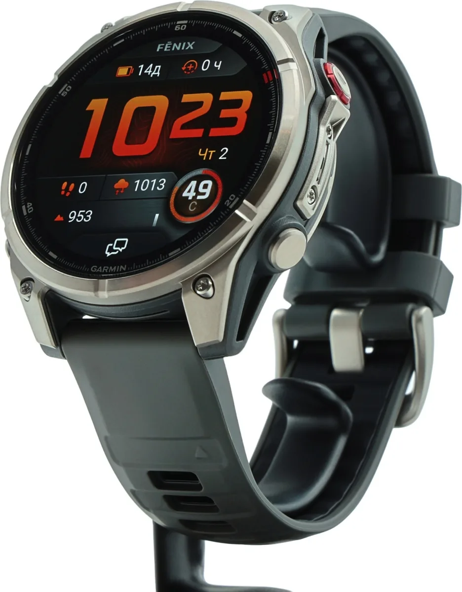 Смарт-часы Garmin Fenix 8 Pro 47 мм серебристый-серый (03198-11)