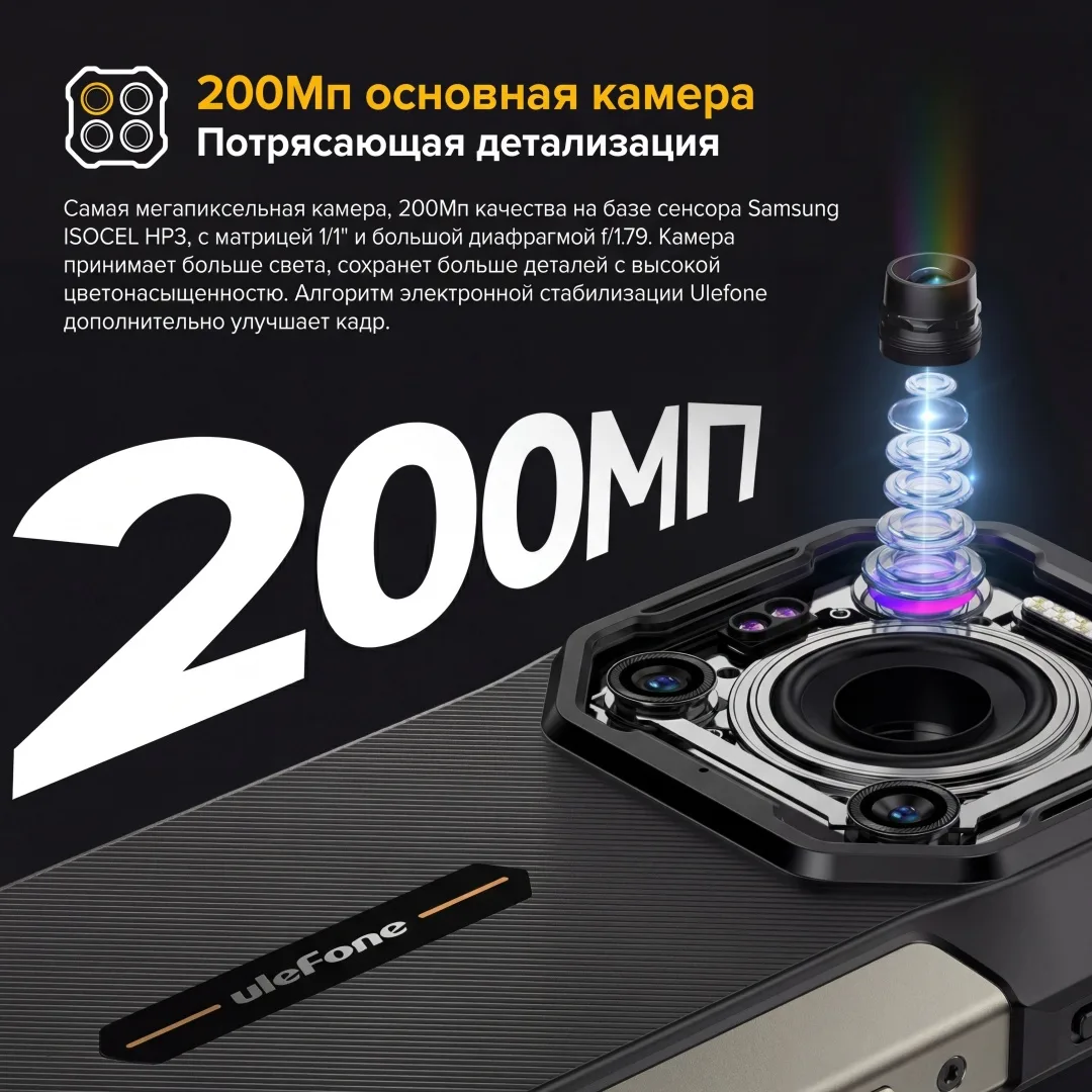 Смартфон Ulefone Armor 26 Ultra 12 ГБ/512 ГБ черный