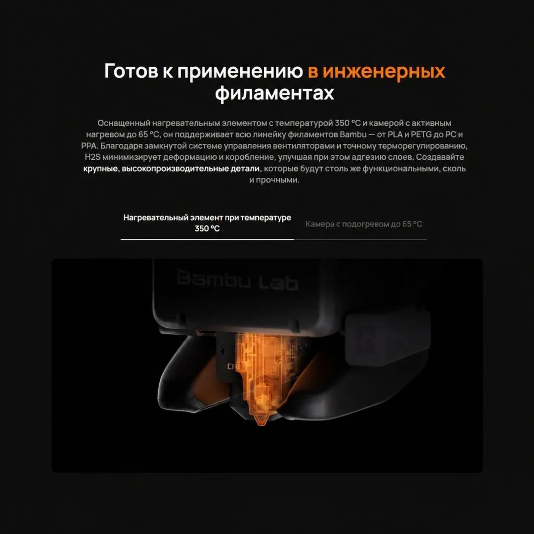 Принтер 3D Bambu Labs H2S