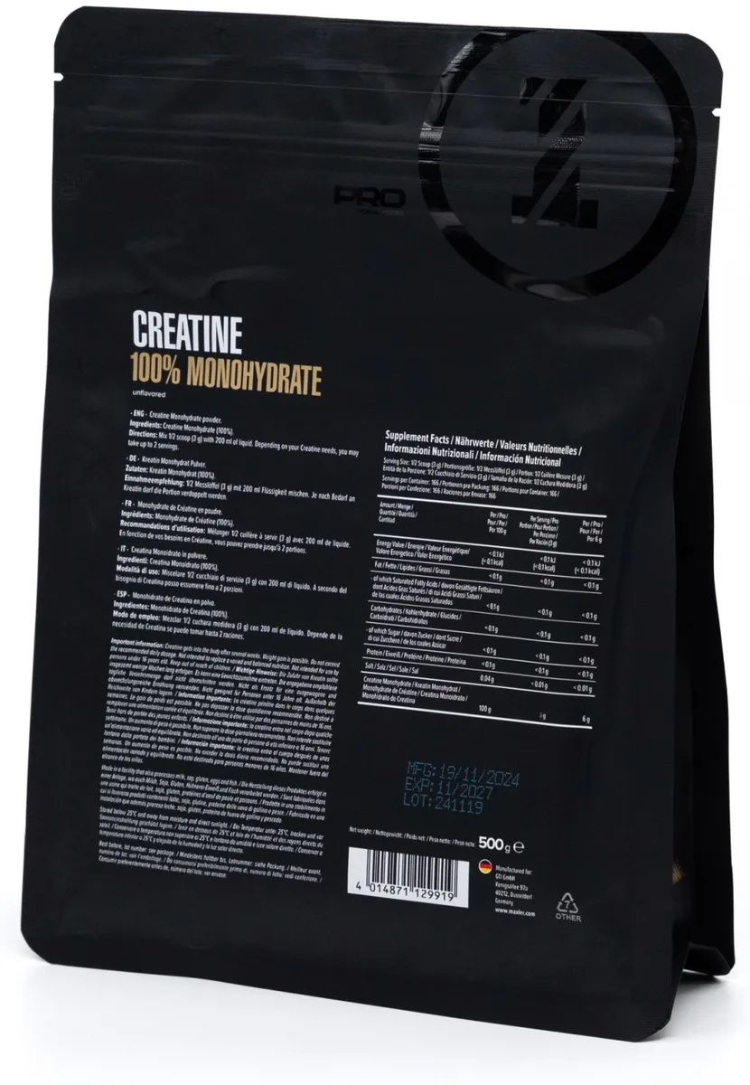 Креатин Maxler Creatine Monohydrate 500г пакет (9919)