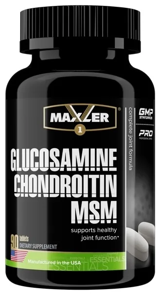 Препарат для укрепления связок Maxler Glucosamine Chondroitin MSM 90 таб (4041)