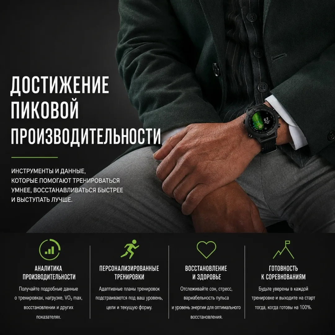 Смарт-часы Garmin MARQ Golfer Gen 2 Carbon Edition черный (02722-21)
