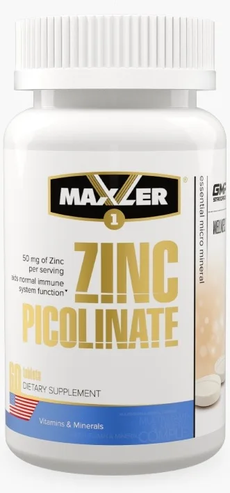 Витамин Maxler Zinc Picolinate 50мг 60шт (0388)