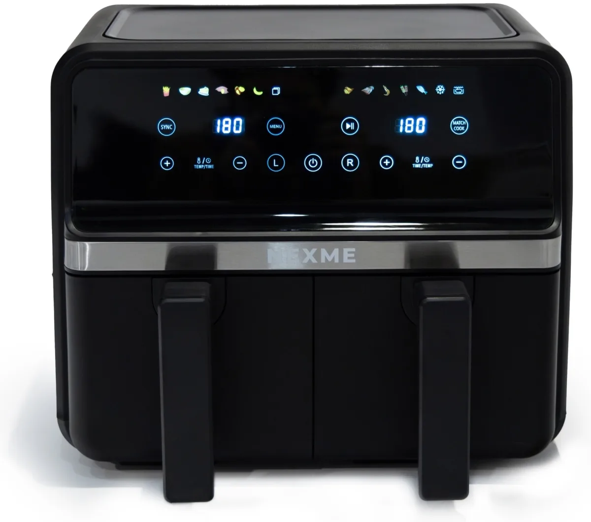 Аэрогриль NEXME DAF8000 Dual Zone 8.1L Черный