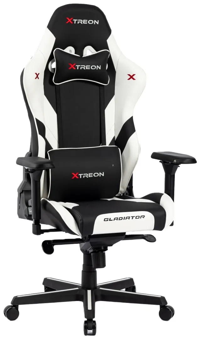 Игровое компьютерное кресло XTREON Gladiator Черно-белый