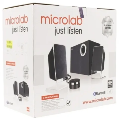Колонки компьютерные Microlab M-200BT Platinum Черный