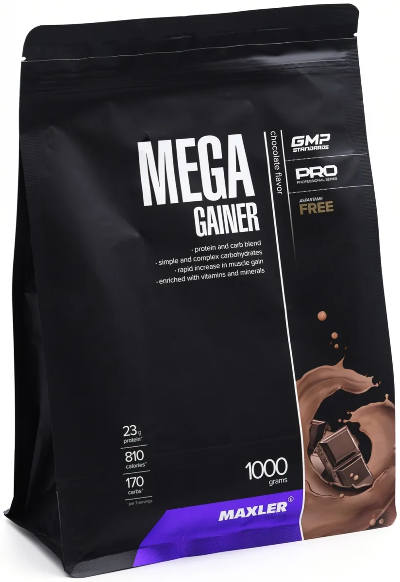 Гейнер Maxler Mega Gainer Chocolate 1000г (7697)
