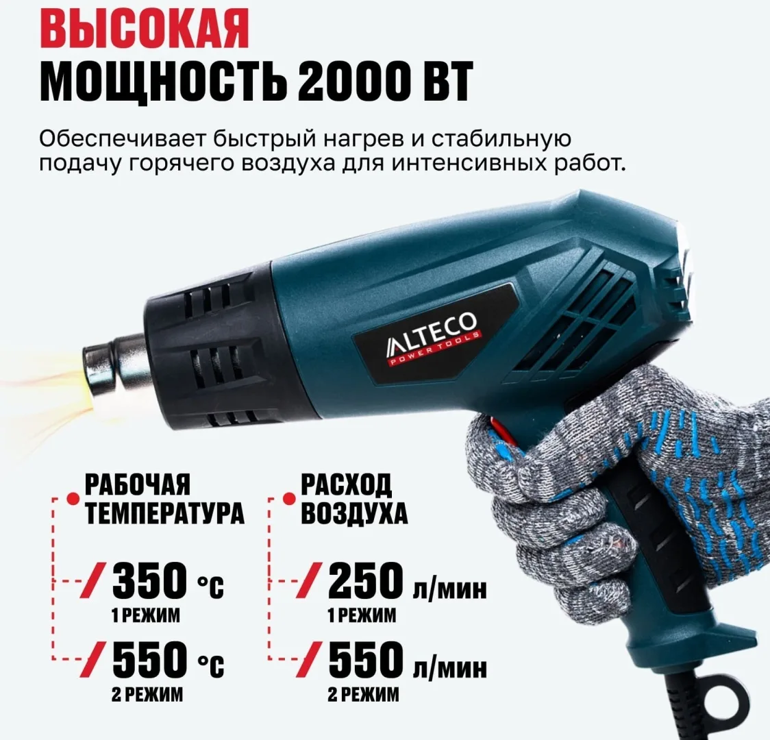 Фен технический ALTECO HG 0606