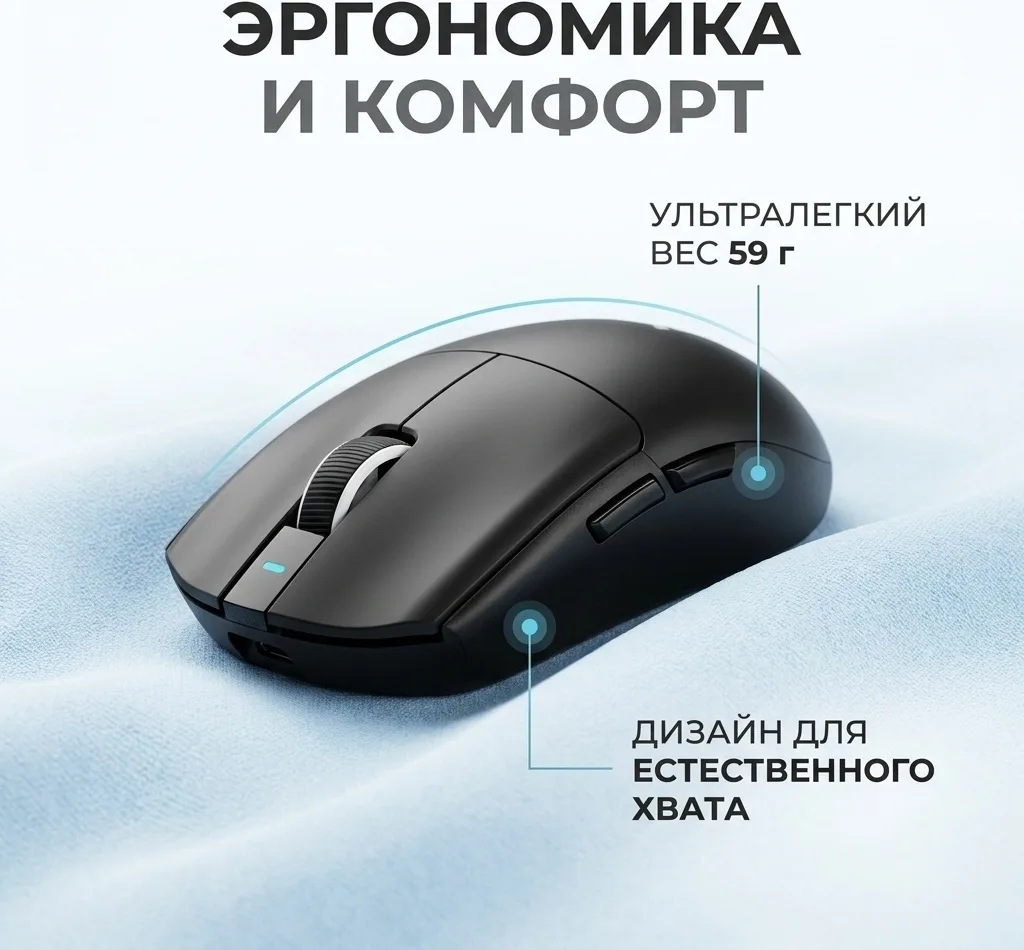 Мышь игровая MCHOSE G3 V2 Черный