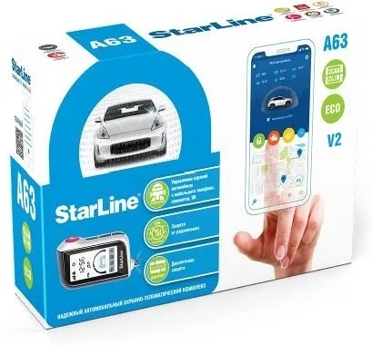 Автосигнализация StarLine A63 v2 2CAN-2LIN ЕСО
