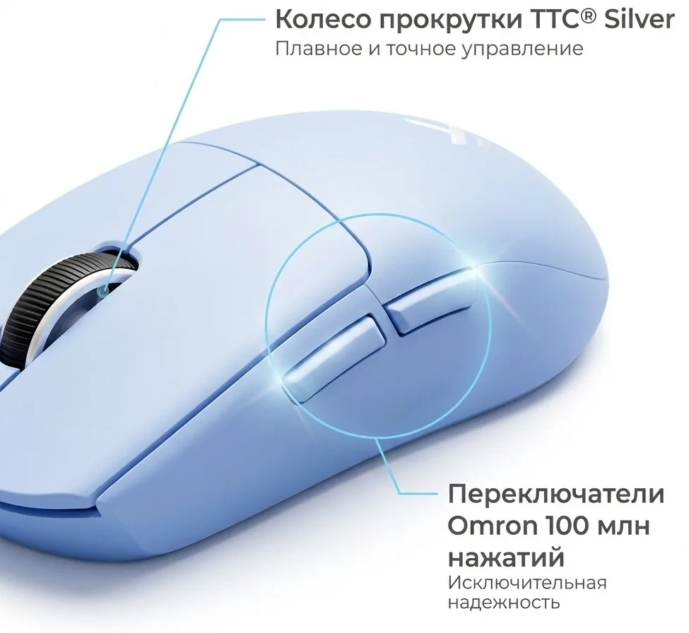 Мышь игровая MCHOSE G3 V2 Голубой