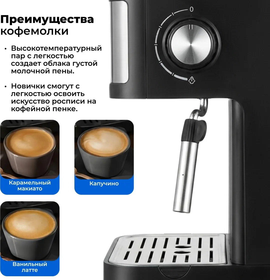 Кофемашина NEXME BC819 Черный