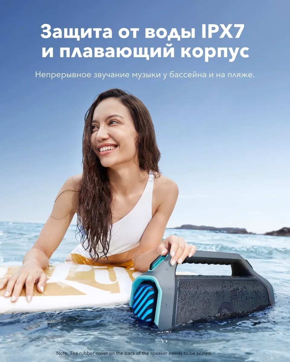 Портативная колонка Soundcore Boom 2 Plus Blue