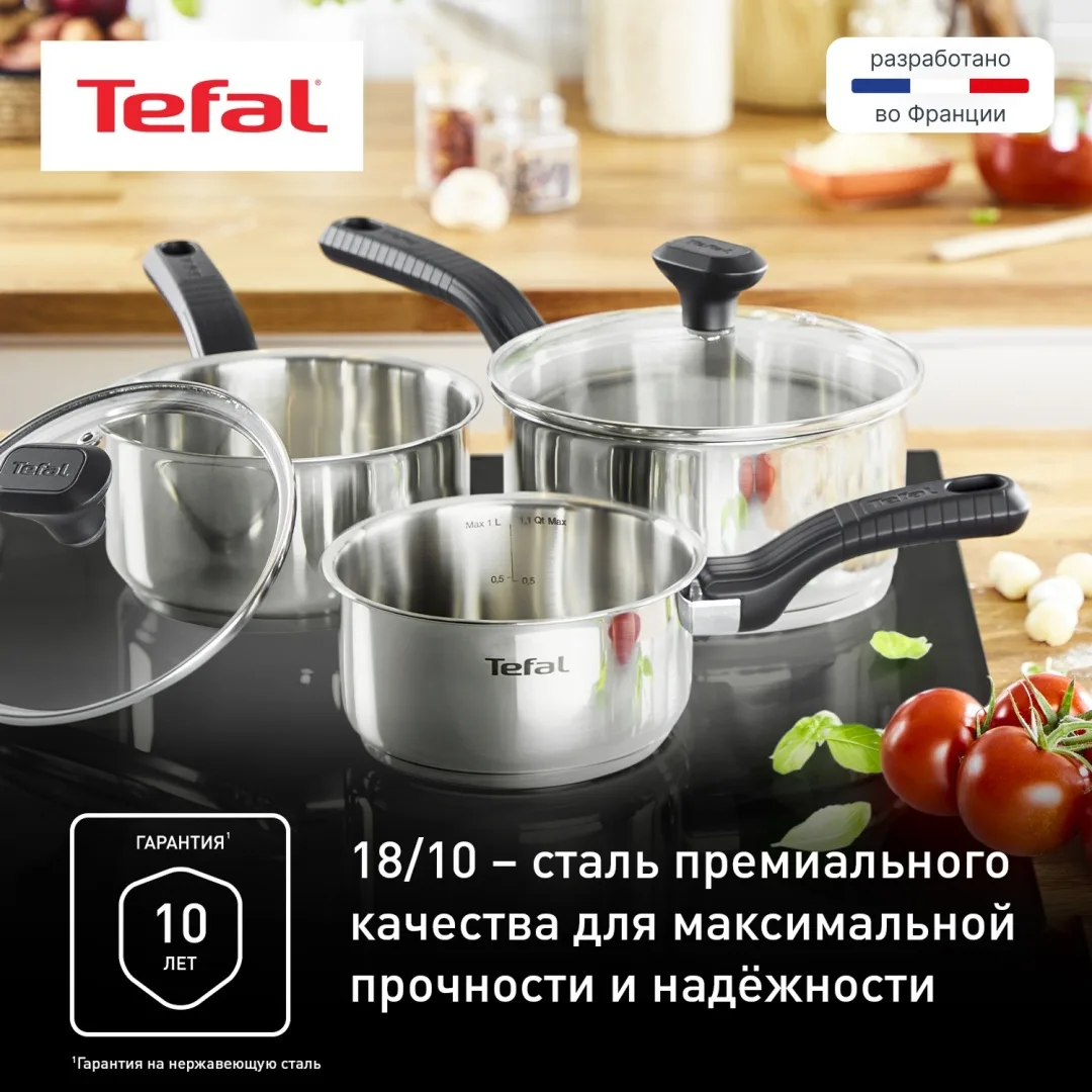 Набор посуды Tefal Comfort max C973SB34 сталь