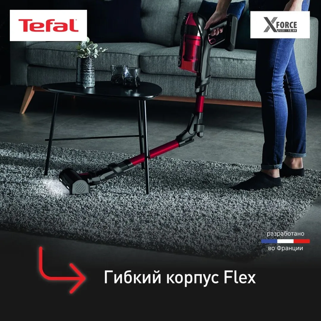 Беспроводной ручной пылесос Tefal TY98A9WO Красный