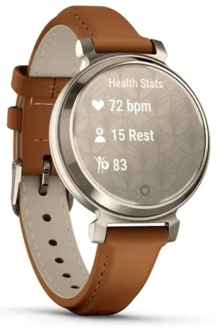 Смарт-часы Garmin Lily 2 Classic 25 мм серебристый-бежевый-бежевый (02839-02)