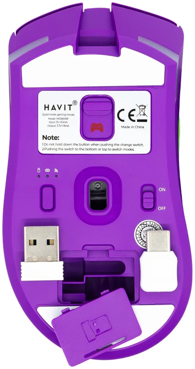 Мышь игровая Havit MS966WB Фиолетовый