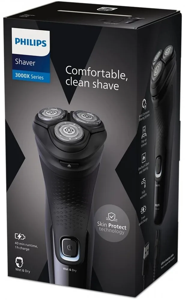 Электробритва Philips X3001/00 3000X Черный