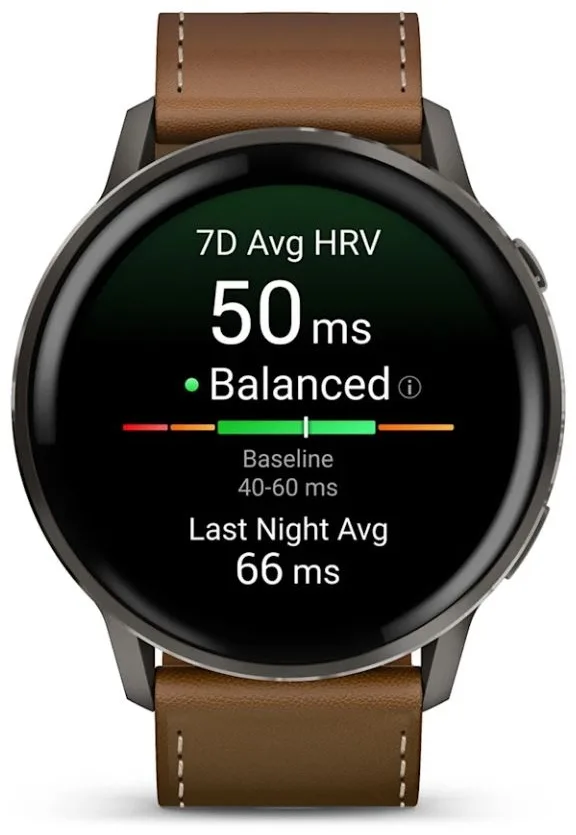 Смарт-часы Garmin VENU 4 45 мм черный-коричневый (03014-03)
